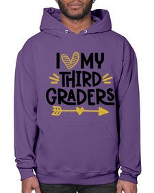 I Love My Third 368# - third grade- Hoodie