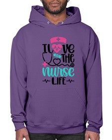I Love The Nurse Life Style Style 902# - nurse- Hoodie