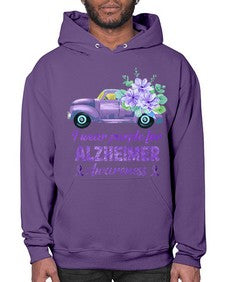 I Wear Purple For AlzheimerS Awareness 168# - alzheimers- Hoodie