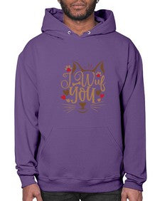 I Wuf You Style 16# - cats- Hoodie