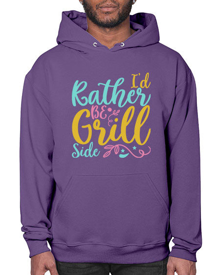 ID RATHER BE GRILL SIDE Style 62# - summer- Hoodie