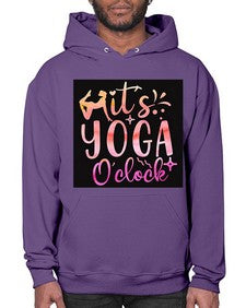 It s yoga O clock  345# - yoga- Hoodie