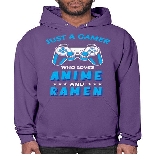 Just A Gamer Who Loves Anime and Ramen 262# - anime- Hoodie