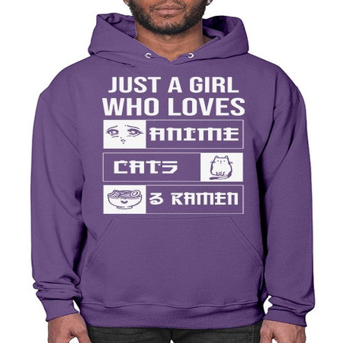 Just A Girl Who Loves 263# - anime- Hoodie