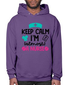 Keep Calm Im Almost A Nurse Style Style 1026# - nurse- Hoodie