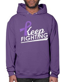 Keep Fighting Alzheimers Epilepsy Warrior Awareness Ribbon 189# - alzheimers- Hoodie
