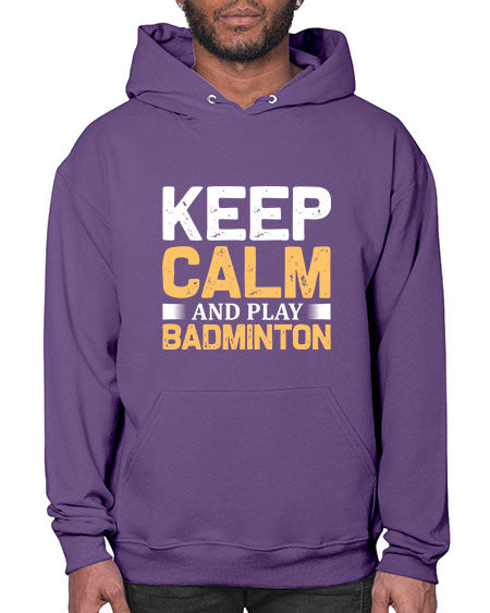 Keep calm 958# - badminton- Hoodie