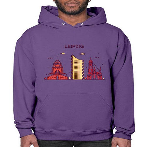 Leipzig 1128# - cities- Hoodie