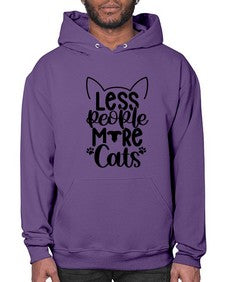 Less People More Cats Style 97# - cats- Hoodie