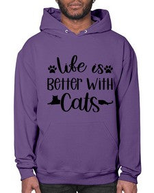 Life Is Better With A Cats Style 99# - cats- Hoodie