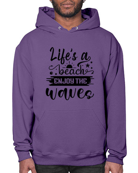 Lifes a beach enjoy the waves 01# - summer- Hoodie