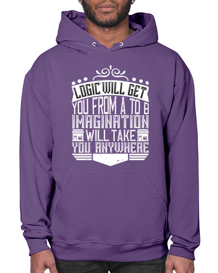 Logic will get you from A to B Imagination will take you anywhere Style 278# - architect- Hoodie