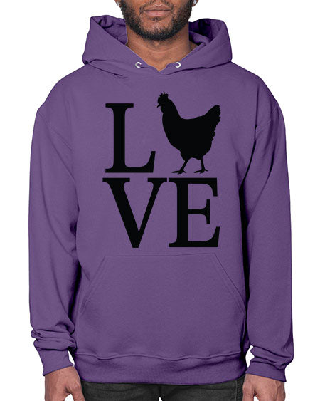 Love - chicken- Hoodie