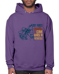 My first car was a motorcycle 47# - motorcycle- Hoodie