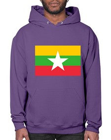 Myanmar 1398# - world flags- Hoodie