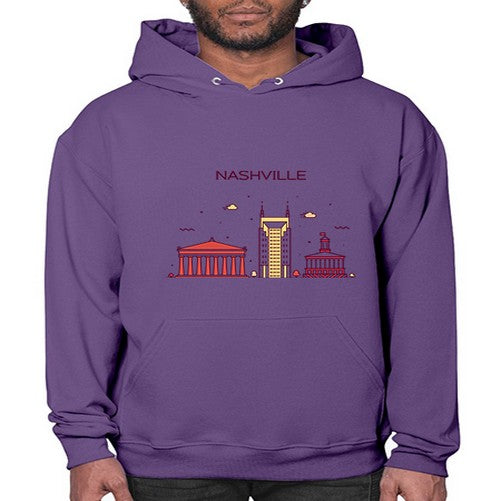 Nashville 1417# - cities- Hoodie