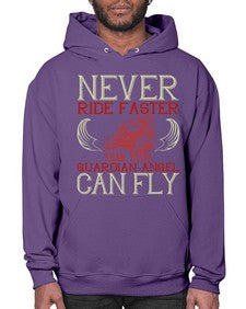 Never ride faster than your guardian angel can fly 51# - motorcycle- Hoodie