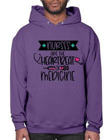 Nurses Are The Heartbeat Of Medicine Style Style 1231# - nurse- Hoodie