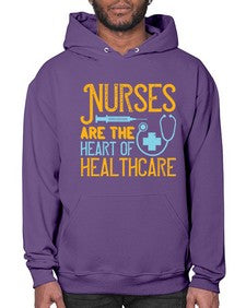 Nurses are the heart of healthcare Style 1229# - nurse- Hoodie