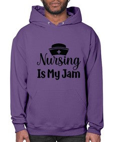 Nursing is my jam 1272# - nurse- Hoodie