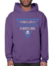 Only a life lived for others is worth living Style 39# - volunteer- Hoodie