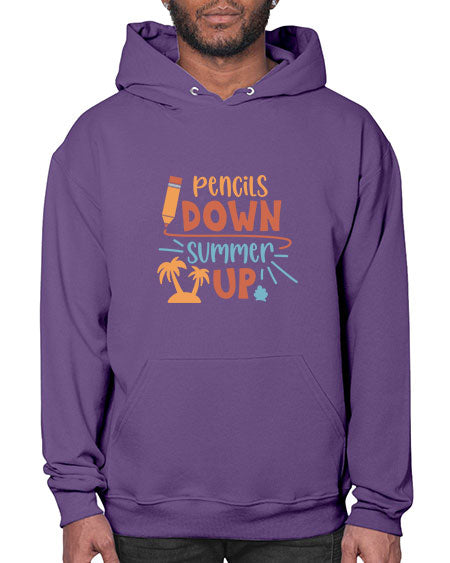 Pencils down summer up 86# - summer- Hoodie