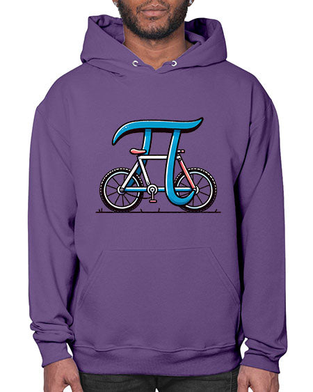 Pi Bicycle Sublimation Design 33# - pi- Hoodie