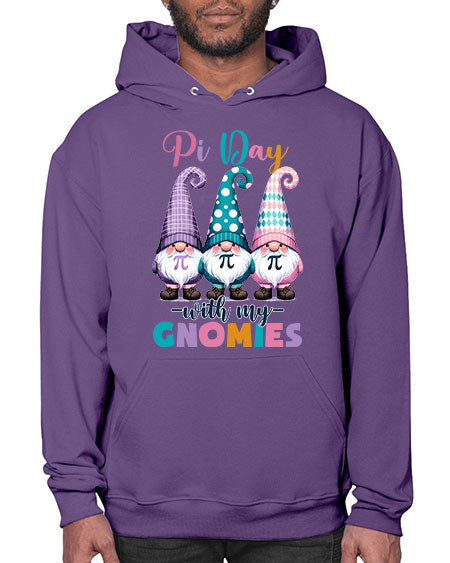 Pi Day Gnomies Funny Teacher 18# - pi- Hoodie