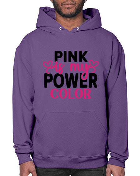 Pink is My Power Color 11# - breast cancer- Hoodie