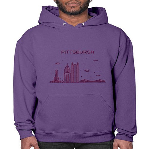 Pittsburgh 1624# - cities- Hoodie