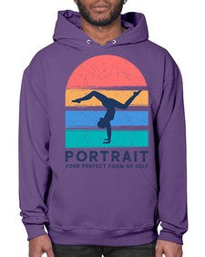 Portrait Your Perfect Form of Self 492# - yoga- Hoodie