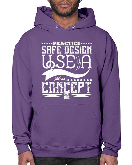 Practice safe design Use a concept Style 344# - architect- Hoodie