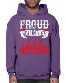 Proud Volunteer Firefighter Style 35# - volunteer- Hoodie