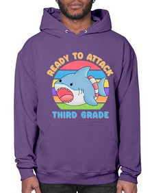 Ready to Attack third Grade 715# - third grade- Hoodie