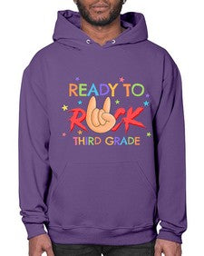 Ready to Rock third Grade 737# - third grade- Hoodie
