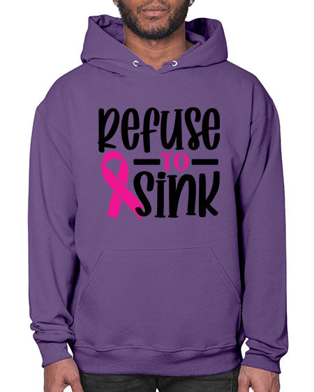 Refuse to Sink 9# - breast cancer- Hoodie