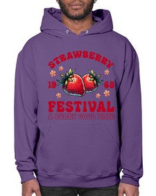 Retro Strawberry Festival 1504# - strawberry- Hoodie