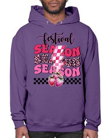 Retro Strawberry Festival Season 1505# - strawberry- Hoodie