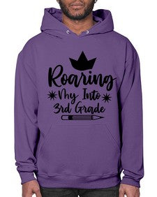 Roaring My Into third Grade 766# - third grade- Hoodie