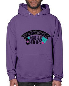 She Works Willingly With Her Hands Style Style 1389# - nurse- Hoodie