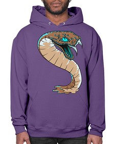 Snake 209# - cartoon animals- Hoodie