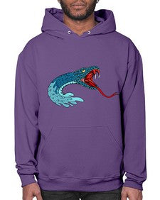 Snake 219# - cartoon animals- Hoodie