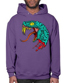 Snake 227# - cartoon animals- Hoodie