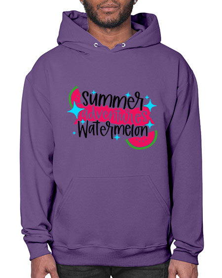 Summer Adventures Watermelon Style 23# - summer- Hoodie