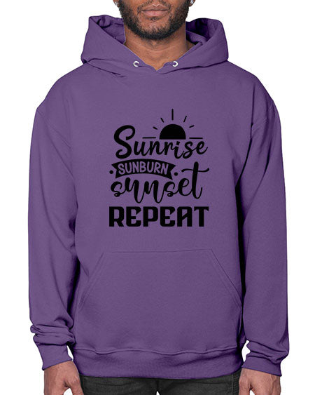 Sunrise sunburn sunset repeat 01# - summer- Hoodie