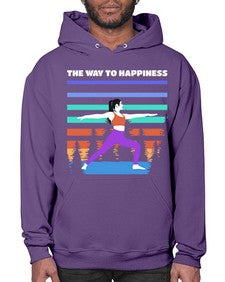 The Way to Happiness 566# - yoga- Hoodie