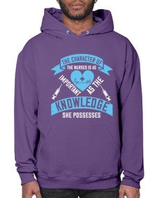 The character of the Nurses is as important as the knowledge she possesses Style 1507# - nurse- Hoodie