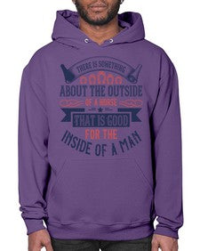There is something about the outside of a horse that is good for the inside of a man Style 16# - horse- Hoodie