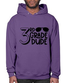 Third Grade Dude 957# - third grade- Hoodie