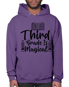 Third Grade Is Magical 961# - third grade- Hoodie